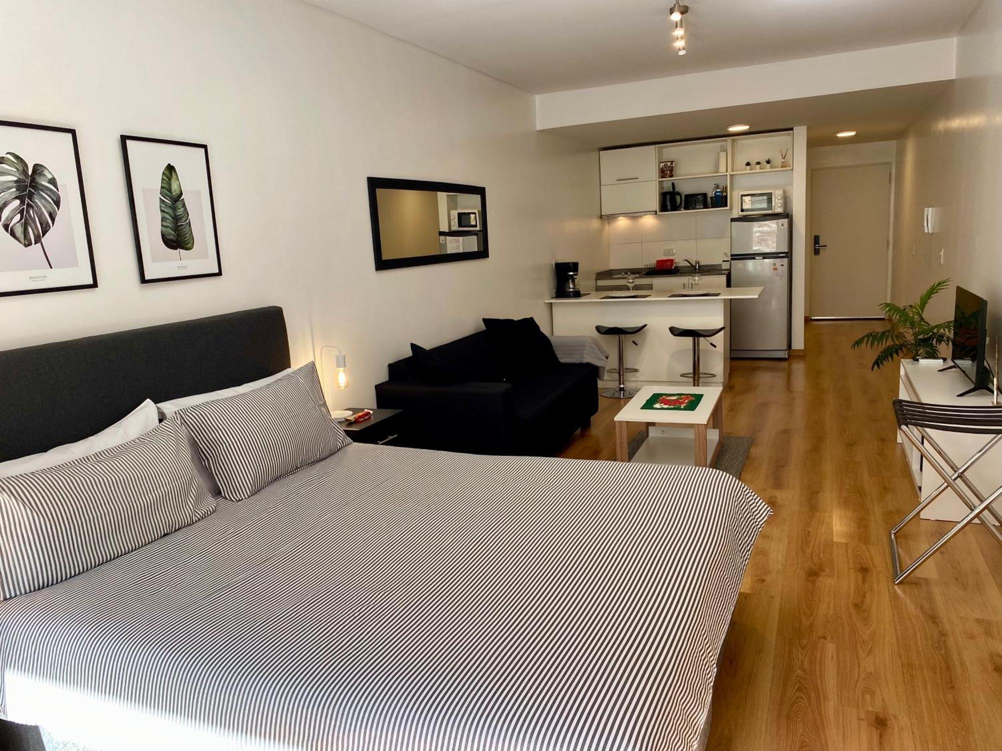 Apartamento Centrico Y Moderno Con Balcon, Piscina, Gimnasio Y Laundry 布宜诺斯艾利斯 外观 照片